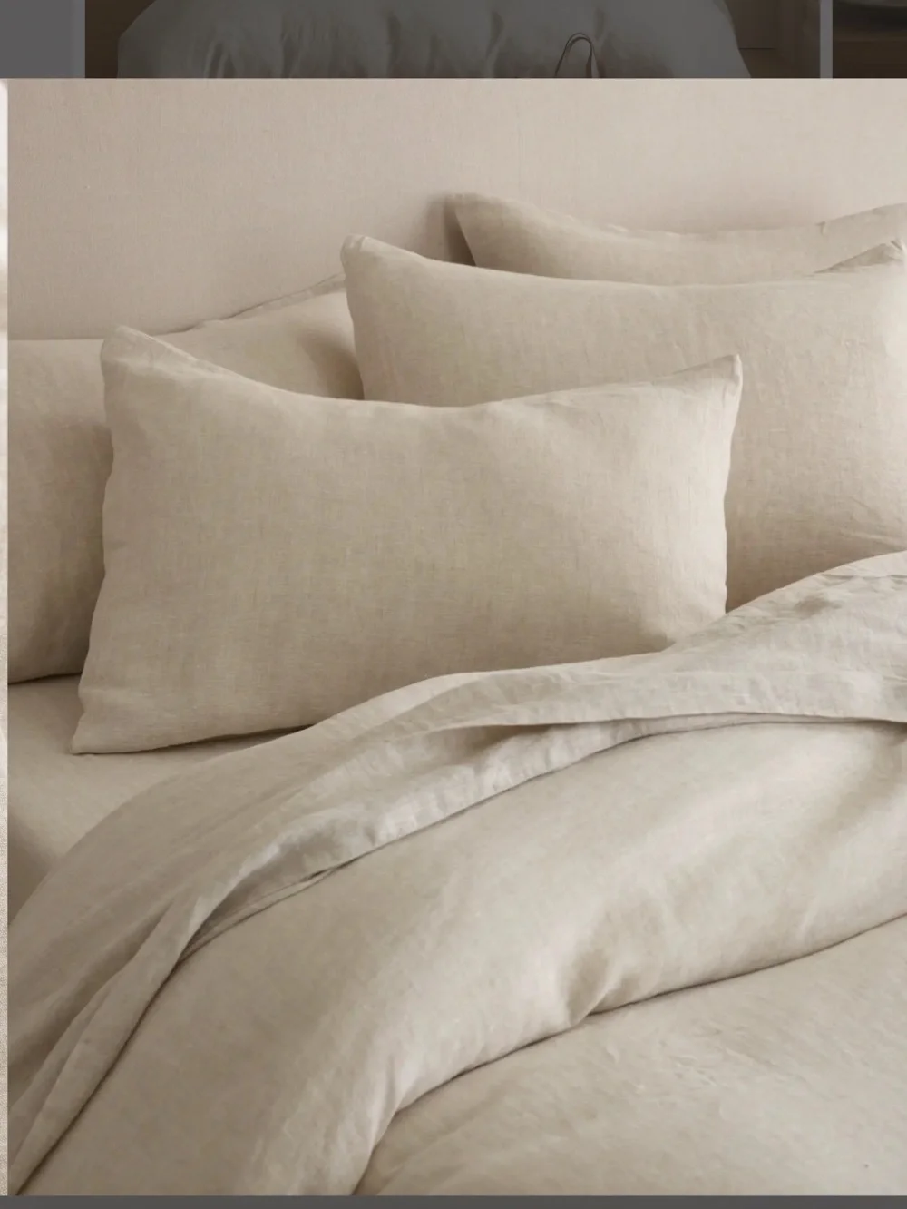 European Linen Chambray Duvet Cover Set Full/Queen